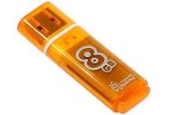  Smart Buy "Glossy"  8GB, USB 2. 0 Flash Drive,  