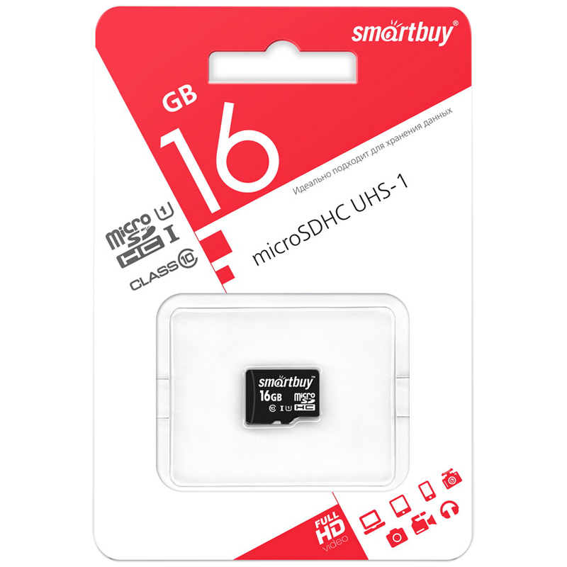   SmartBuy MicroSDHC 16GB UHS-1, Class 