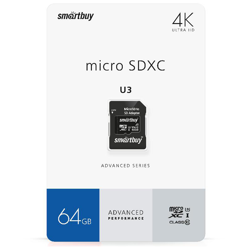   SmartBuy MicroSDXC 64GB PRO U3 Advanc 