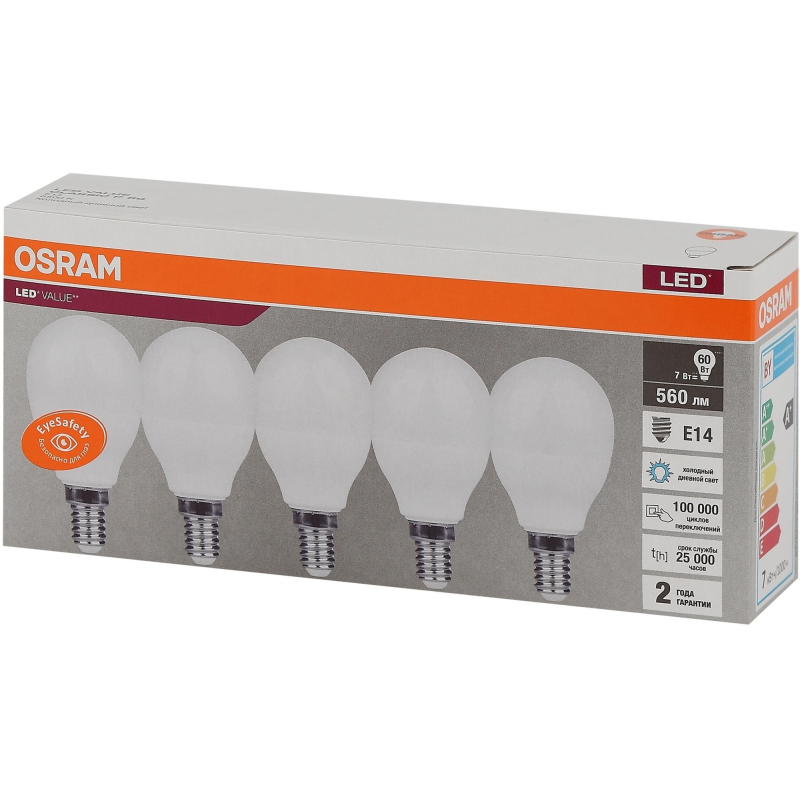   OSRAM LVCLP60 7SW/865 230V E14 (5 /) 